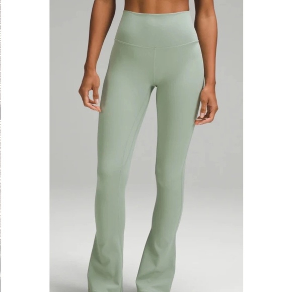 lululemon athletica Pants - lululemon Groove SHR Nulu Flared Leggings in PLCT Sz 12 NWT $118R